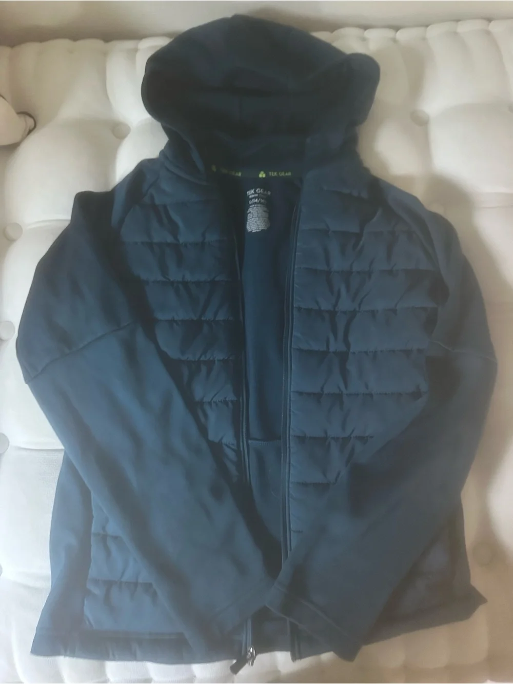 tek gear Dark Teal Quilted Hooded Jacket